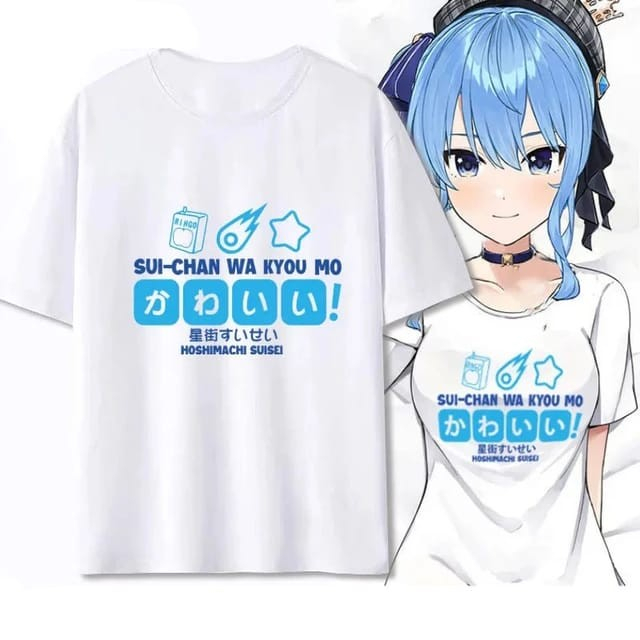Kaos Hololive Hoshimachi Suisei Cosplay
