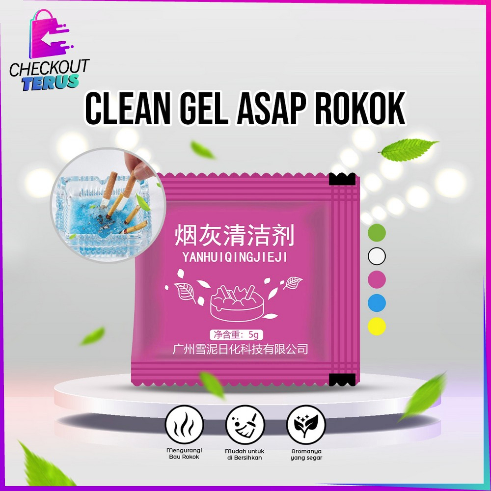 CT C836 Gel Asbak Rokok Pembersih Bau Bekas Puntung Rokok / Penghilang Asap Rokok Ruangan / Super Clean Gel Rokok