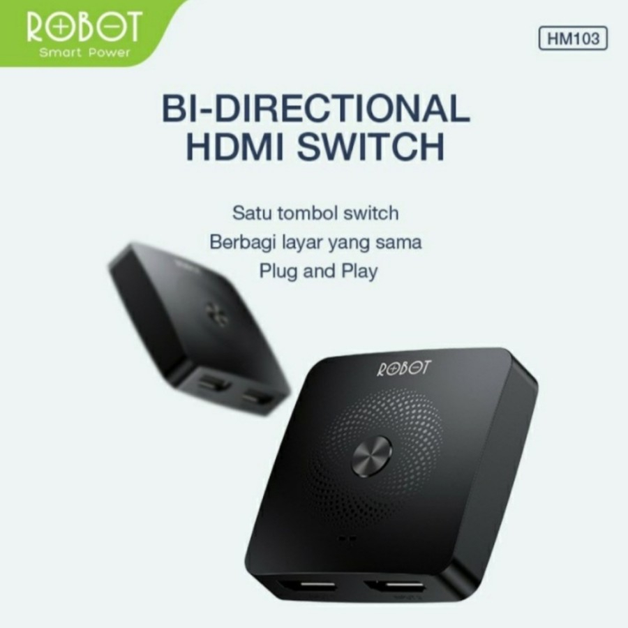MH - HDMI Switch and Spliter 4K Robot 2 to 1 HDMI SWITCH hm103