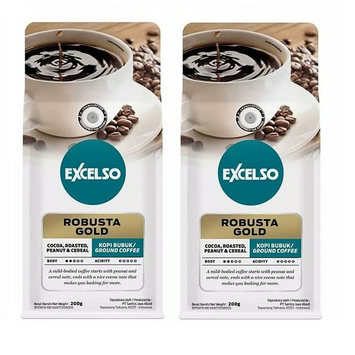 

Excelso Kopi Robusta Gold 200 gr x 2