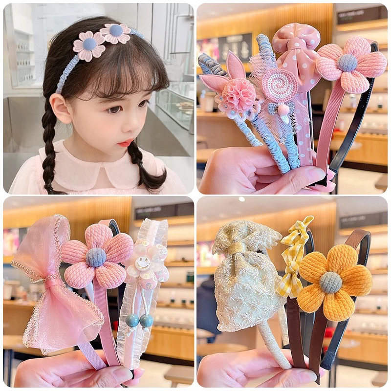 BANDO ANAK KOREA KARAKTER  / HEADBAND GIRL / BANDO WANITA ANAK / AKSESORIS RAMBUT / FASHION ANAK PEREMPUAN / BANDO KARAKTER LUCU IMPORT