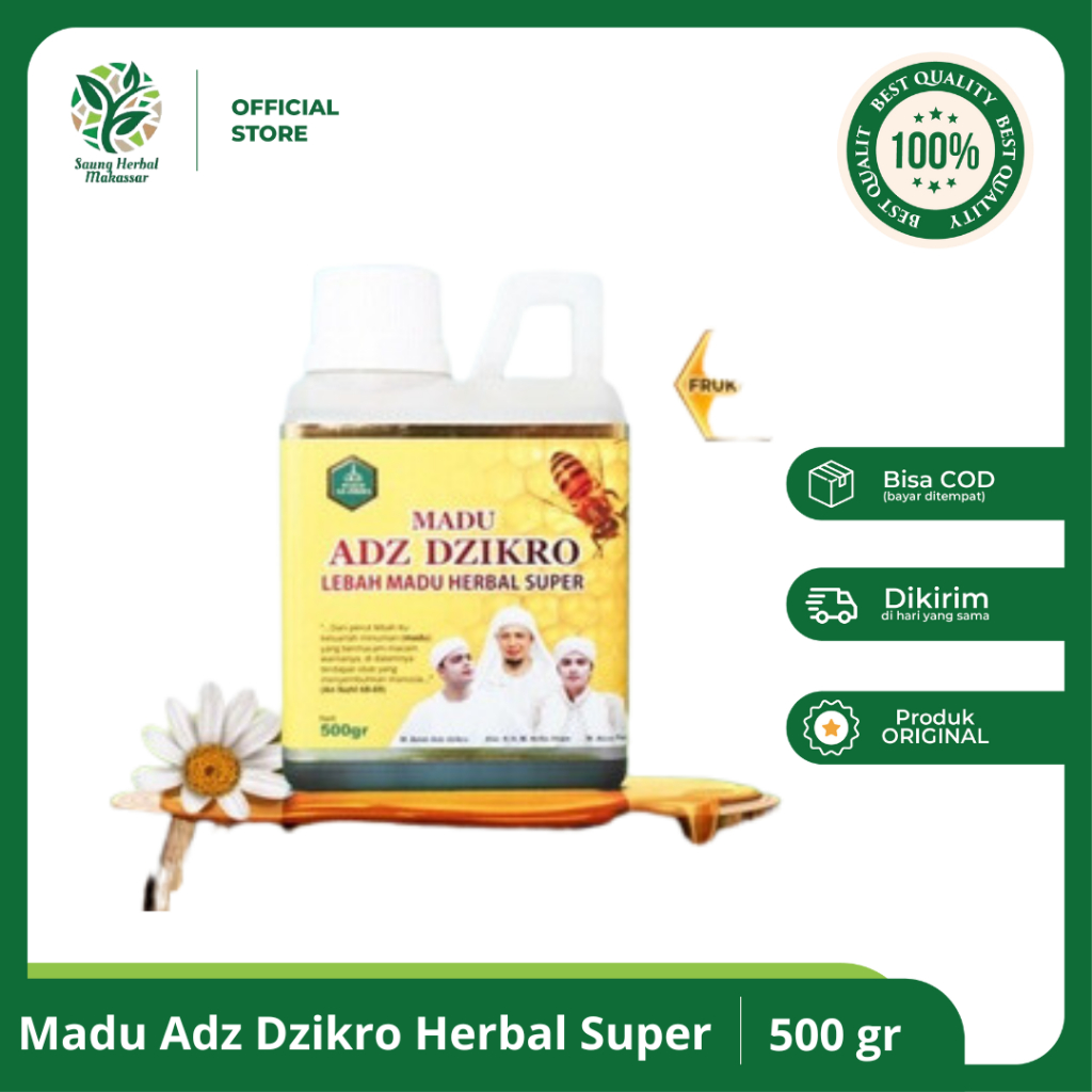 

Madu Adz Dzikro AzZikro Adz Zikro AzZikra Madu Herbal Hitam Super Pahit