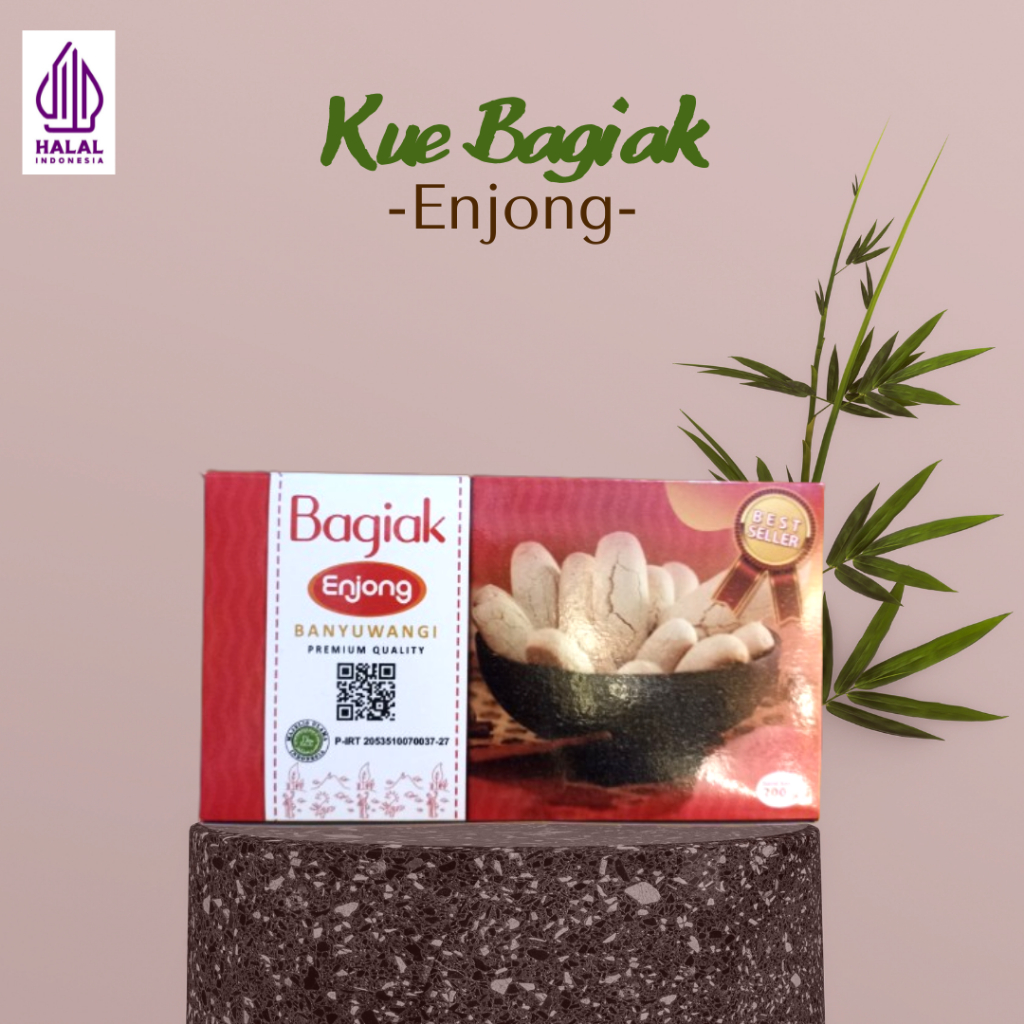 Kue Bagiak Enjong Khas Banyuwangi Original, Susu, Wijen Keningar 200gr