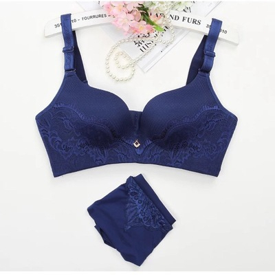 BRA / BH + CD WANITA 6612 ONE SET TANPA KAWAT SIZE 34-38 BAHAN LEMBUT PAKAIAN DALAM WANITA IMPORT