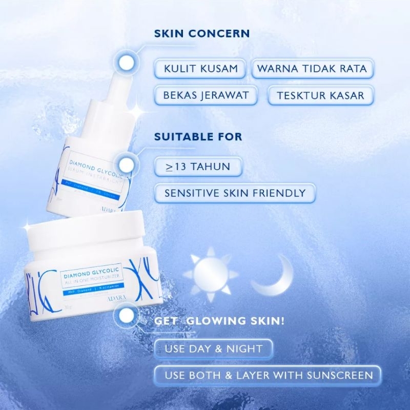 ADARA Diamond Glycolic All In One Moisturizer