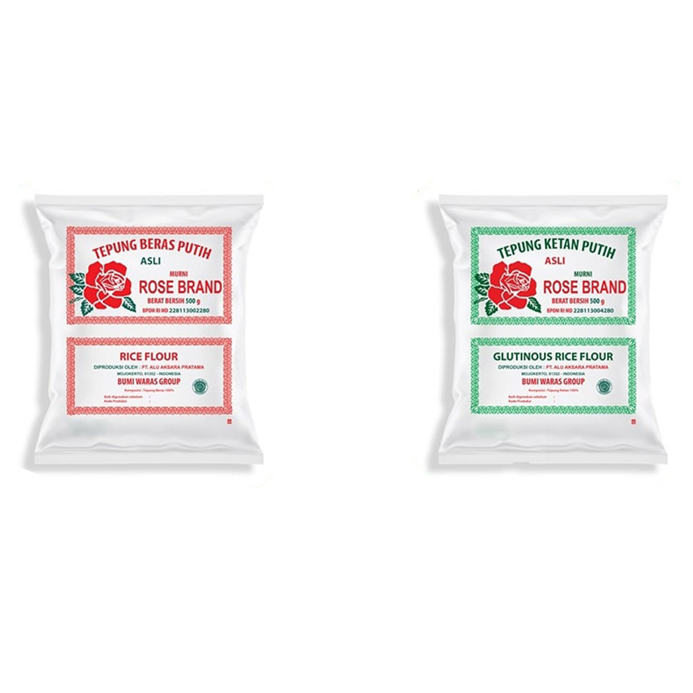 

Tepung Beras & Tepung Ketan Rose Brand 500gr