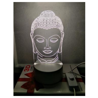 DISKON LAMPU TIDUR AKLIRIK HIAS 3D KARAKTER BUDDHA
