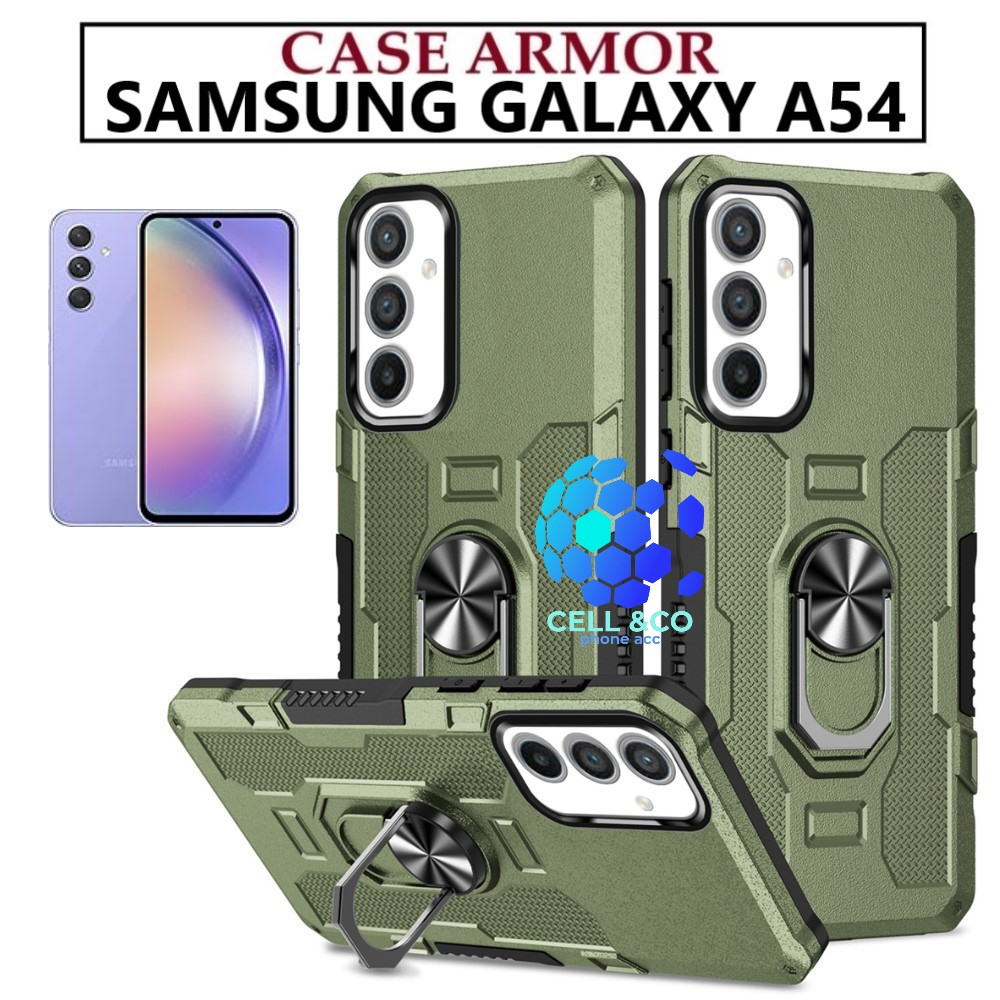 Case Armor SAMSUNG GALAXY A54 Iring Cincin Magnetic Kesing Hp Protect kamera Premium Hard Case Standing Robot Pelindung Kamera