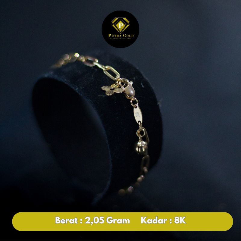 Gelang Emas Rantai 2,05 Gram | Gelang Emas 8 karat | Gelang Emas Murah