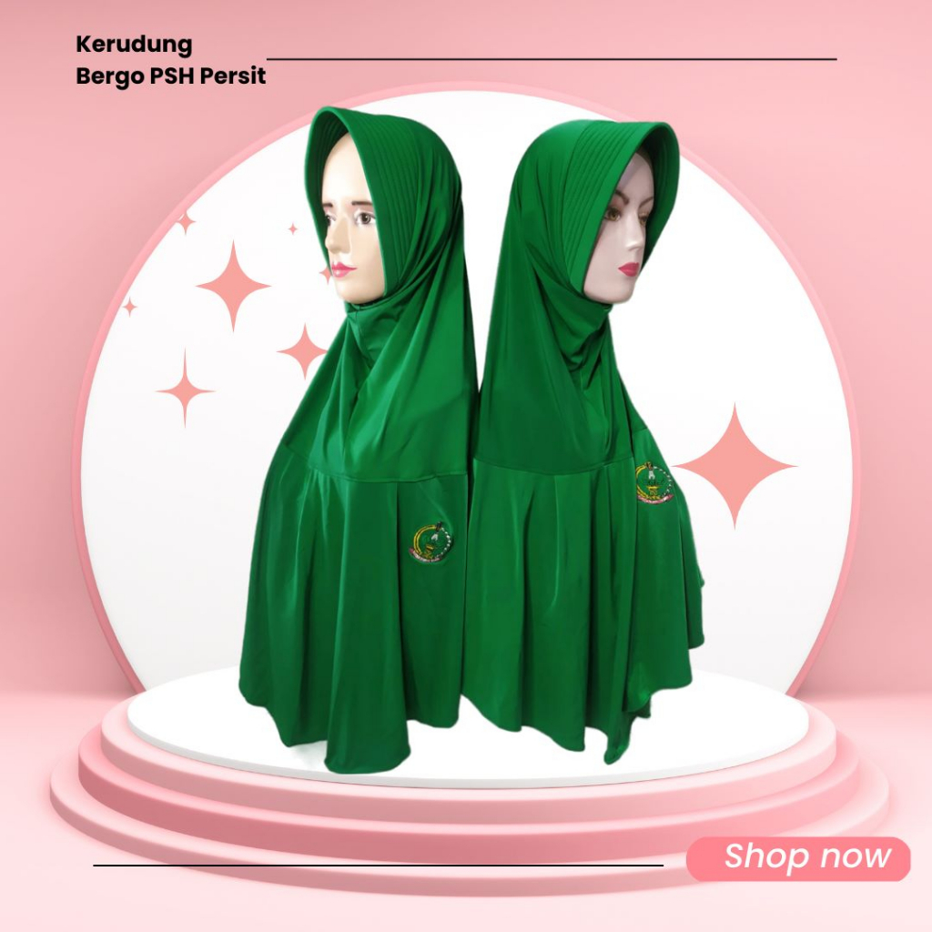 (HABIS) Jilbab/Kerudung Instant Jersey PSO Persit