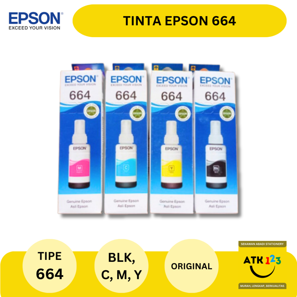 Tinta Printer / Tinta Epson 664 ORIGINAL!!