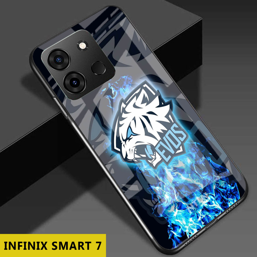 (S71) Case  Glass INFINIX SMART 7 - casing Terbaru handphone - INFINIX SMART 7  - pelindung handphon