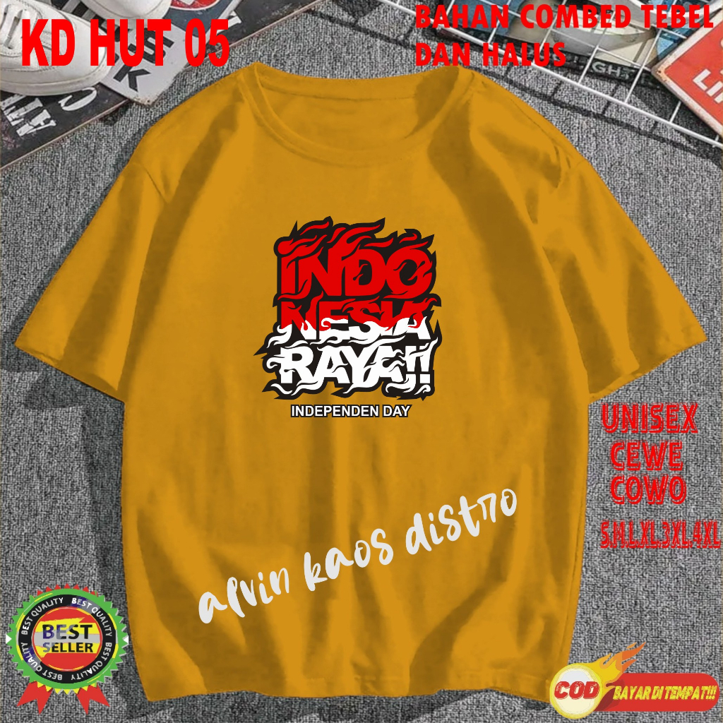 Beli 10 Pc Gratis 1 Pc Hut RI 78 Kaos Terlaris 17 Agustus 1945 78 Kemerdekaan Indonesia Kaos Merah Putih Hitam Kaos Cewek Cowok Anak4