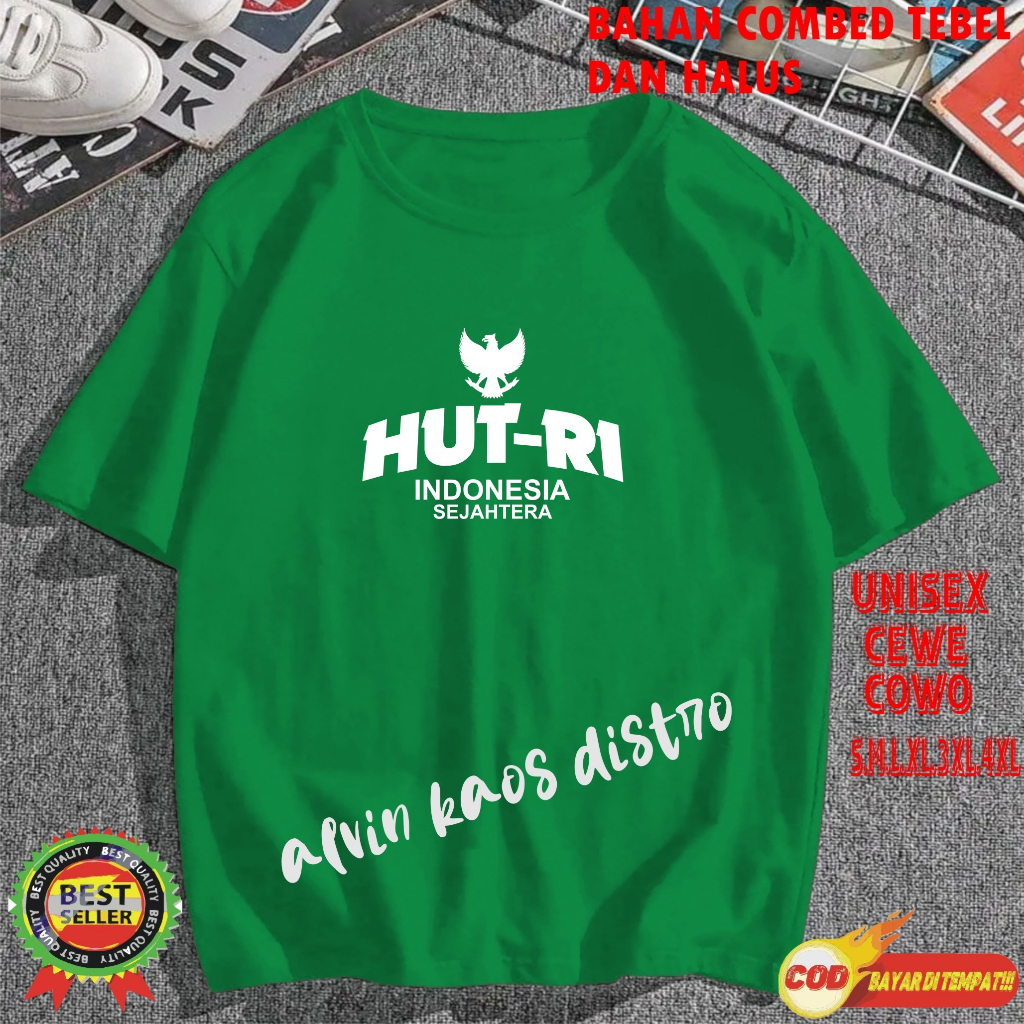 Beli 10 Pc Gratis 1 Pc Hut RI 78 Kaos Terlaris 17 Agustus 1945 78 Kemerdekaan Indonesia Kaos Merah Putih Hitam Kaos Cewek Cowok Anak7