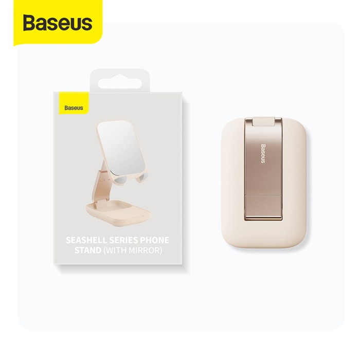 Baseus Seashell Series Folding Phone Stand - Silicone &amp; Mirror Version