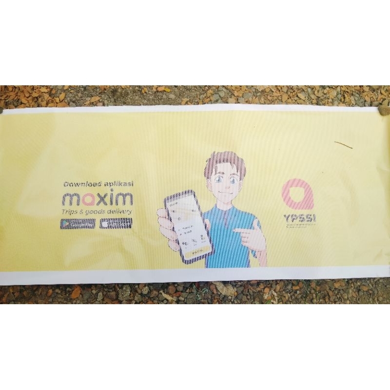 STIKER MAXIM PRIORITAS KACA BELAKANG