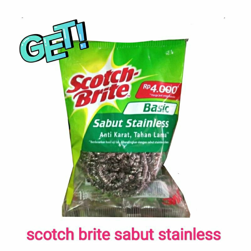 sabut scotch brite stainless 3M | kawat cuci