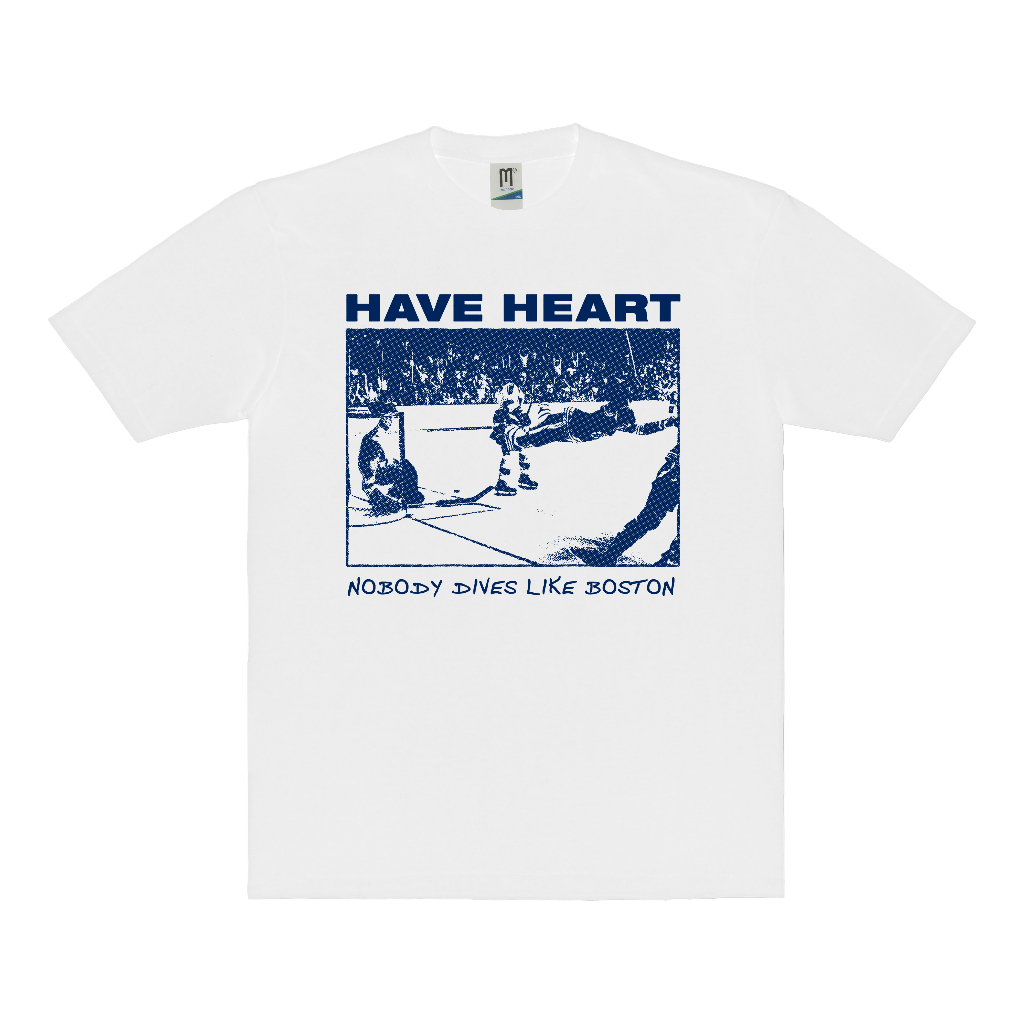 KAOS BAND HAVE HEART BOSTON DIVE VINTAGE | T-SHIRT BAND HAVE HEART | HAVE HEART PUTIH