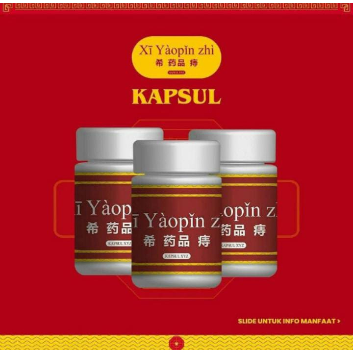 

XI YOUPIN ZHI CAPSULE - Xi youpin zhi Obat Wasir Ambein - Xi youpin zhi Kapsul Herbal - Obat Wasir Ambein Original 100%