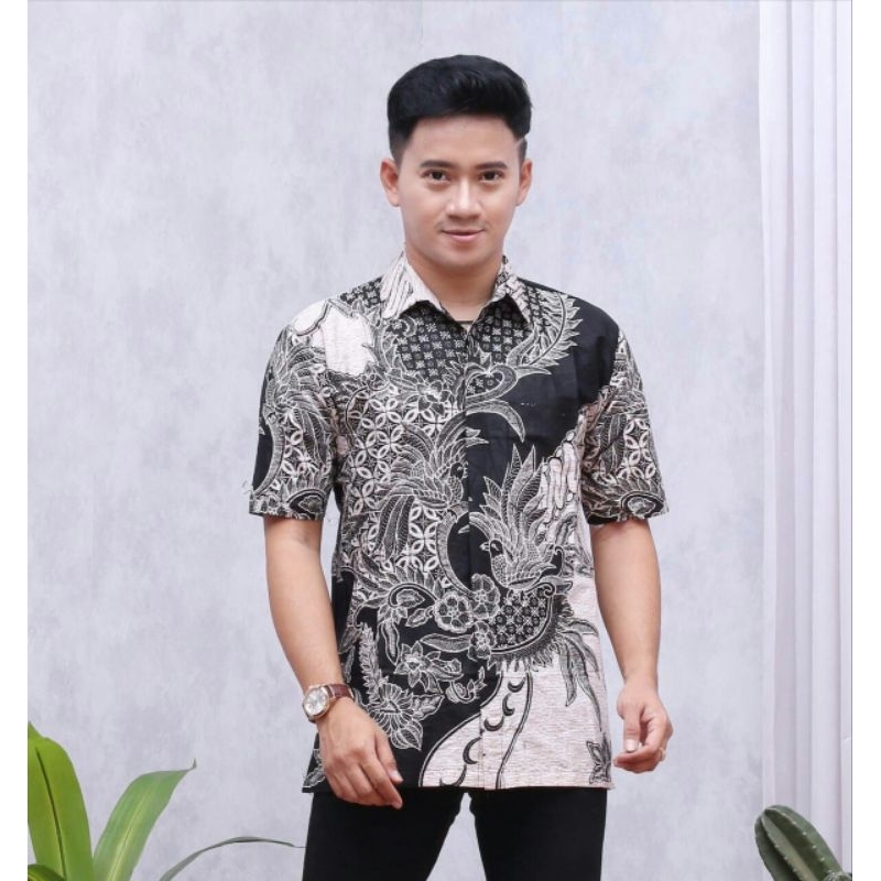 NEW ARRIVAL DISTRO BATIK PRIA BORDIR SOGAN HRB026 BATIKAF NOTOARTO