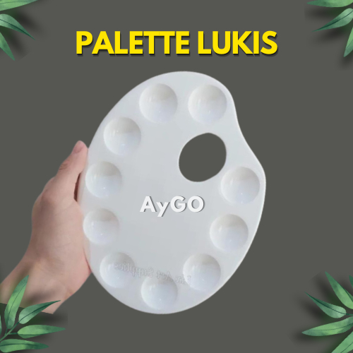 

Palet Lukis Plastik Oval V-Tec PL 2317 / PALETTE LUKIS / ALAS LUKIS / ALAS CAT LUKIS