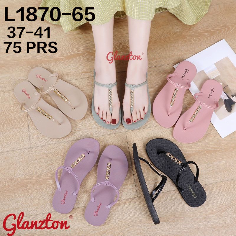 Sandal Jepit Jelly Wanita Karet Import Glnztn 1870