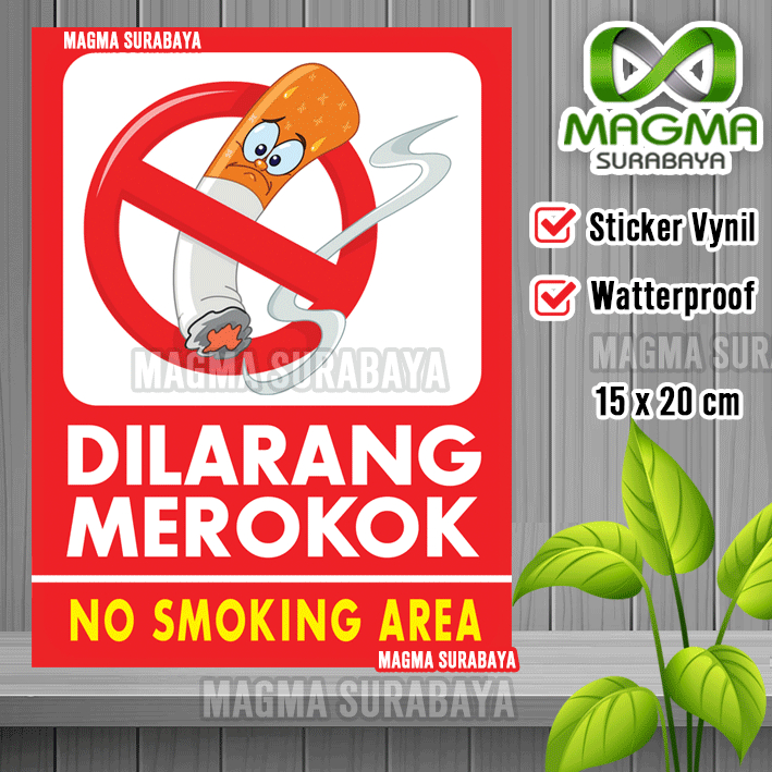 

Stiker Dilarang Merokok - No Smoking