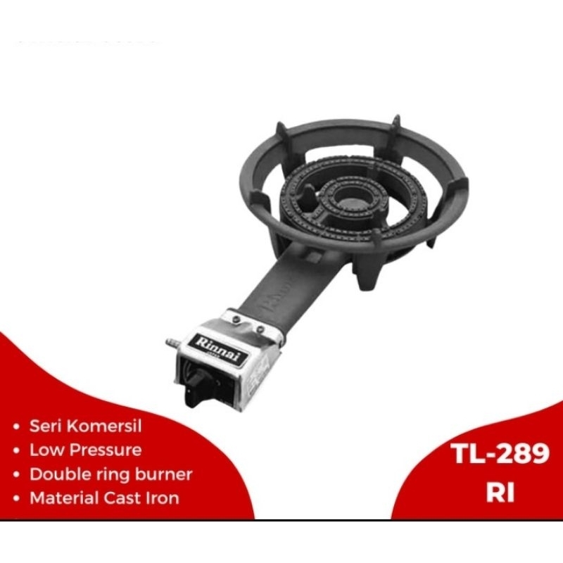 (Khusus Wilayah Kota Palembang) Kompor Gas RINNAI TL 289RI (Kompor Satu Tungku/Kompor Mata Seribu)