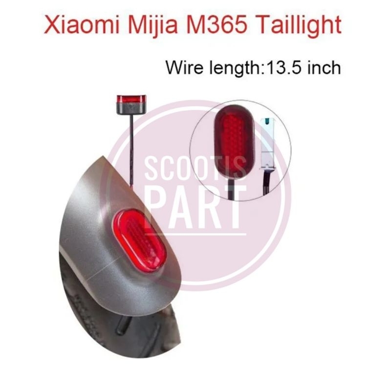 Rear Brake Lamp Lampu Belakang Skuter Listrik Xiaomi Mijia M365 Pro