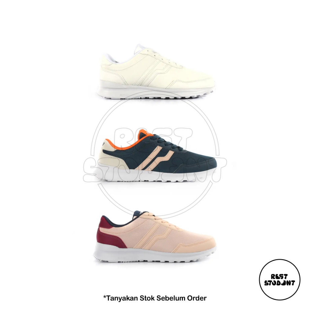 Sepatu Piero City Core W - All White | Majolica Blue | Soft Pink