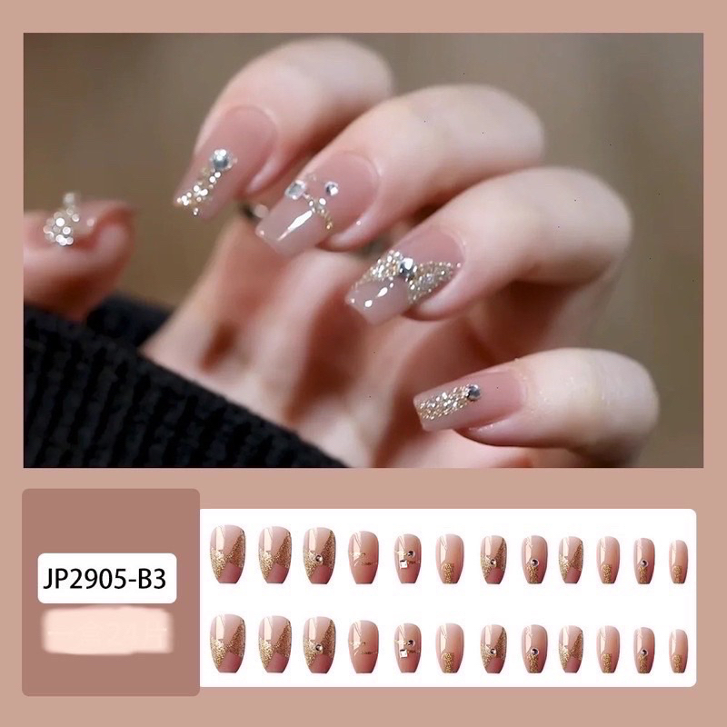 Kuku Palsu 【A179，lem sticker】Nikah kuku Wedding False Nailart Pengantin Tangan