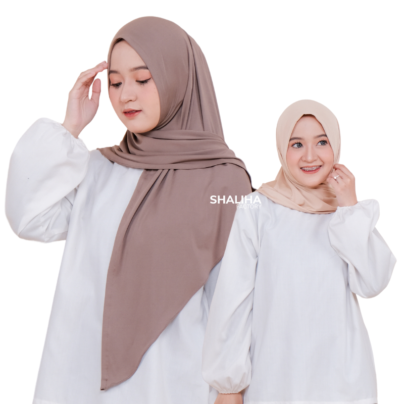 ShalihaFactory - Hijab Jilbab Kerudung Segitiga Instan Jersey | Mima Instan