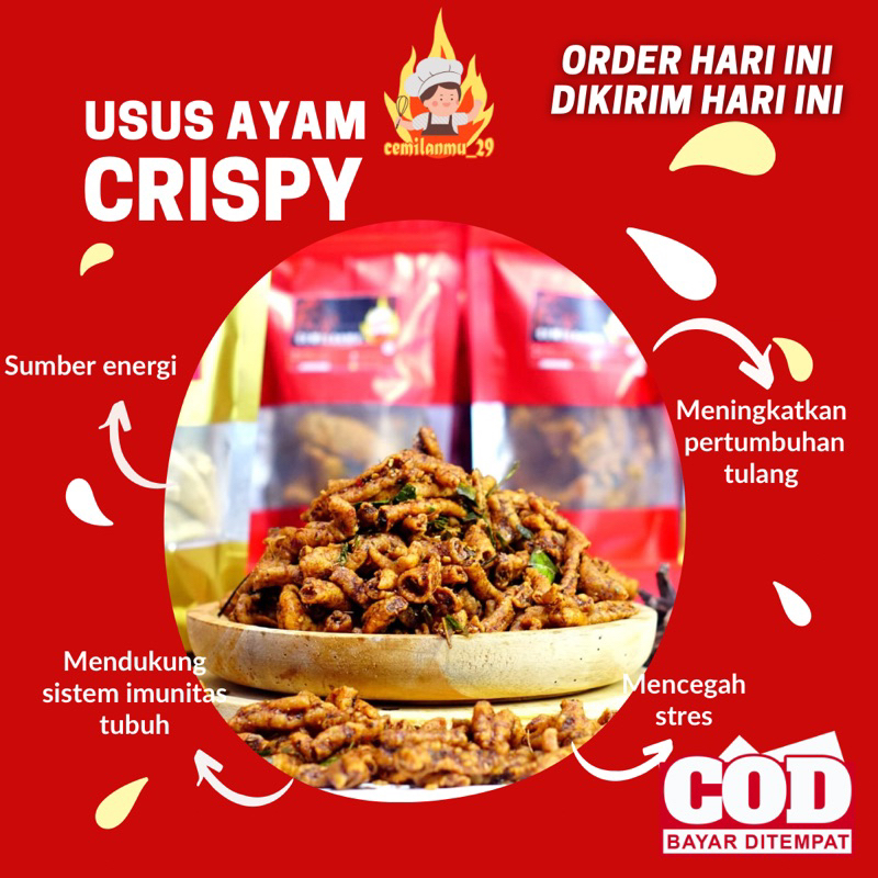 

(PROMO) MURAH USUS crispy mantap kemasan Box 500 ml