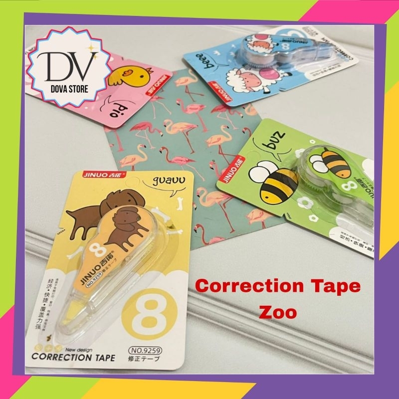 

CORRECTION TAPE ZOO GAMBAR BINATANG LUCU RANDOM