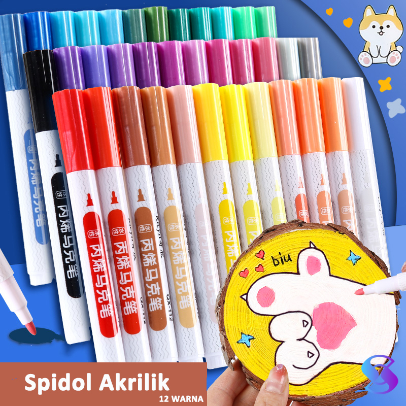 

PAINT MARKER WARNA WARNI/PAINT MARKER WARNA WARNI/Acrylic Marker/Spidol akrilik-Suning Mall