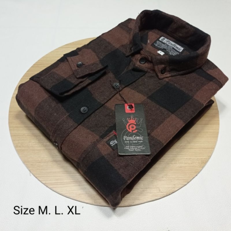 KEMEJA FLANEL PRIA LENGAN PANJANG KUALITAS PREMIUM DISTRO FANEL MOTIF KOTAK TERBARU TERLARIS