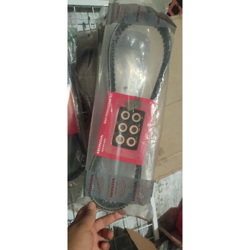 V- Belt / Teming belt / timing belt / ban penggerak PCX K97 original honda + Roller