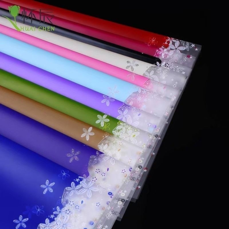 

5 lembar Kertas Buket Motif Bunga - Flower Wrapping Paper free packing