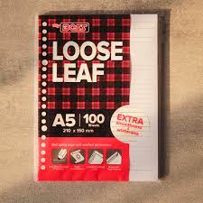 

(B3ST) 1pcs Kertas Isi Binder Loose Leaf 100 Lembar A5 Big Boss Murah