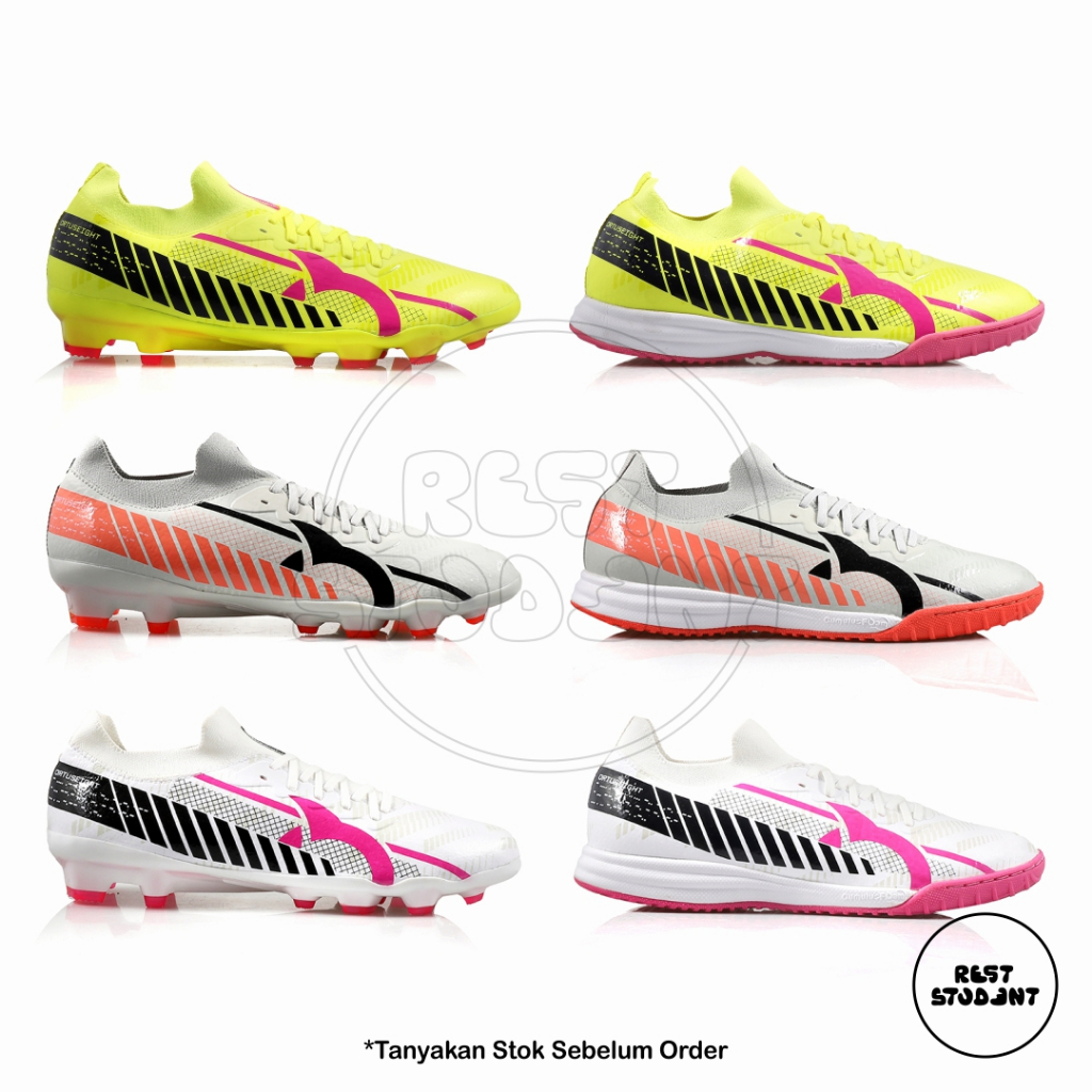 Sepatu Ortuseight Liberte FG IN - Black Green | Eelectricity Black Ultra | Rhino Grey Peach Black | 