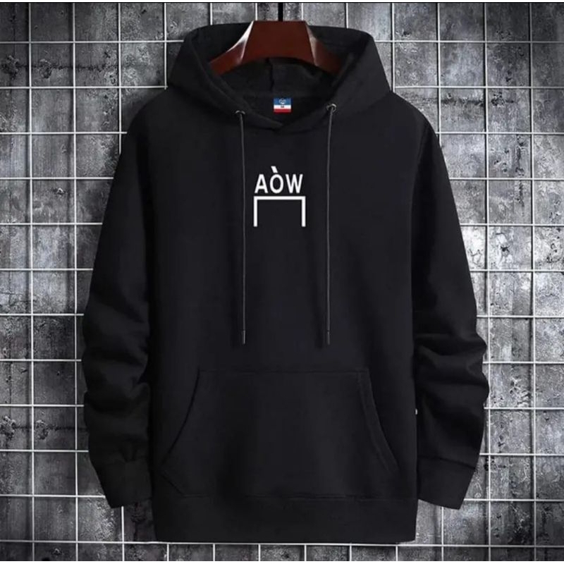 Hoodie pria wanita AOW  Bahan fleece /sweater hoodie