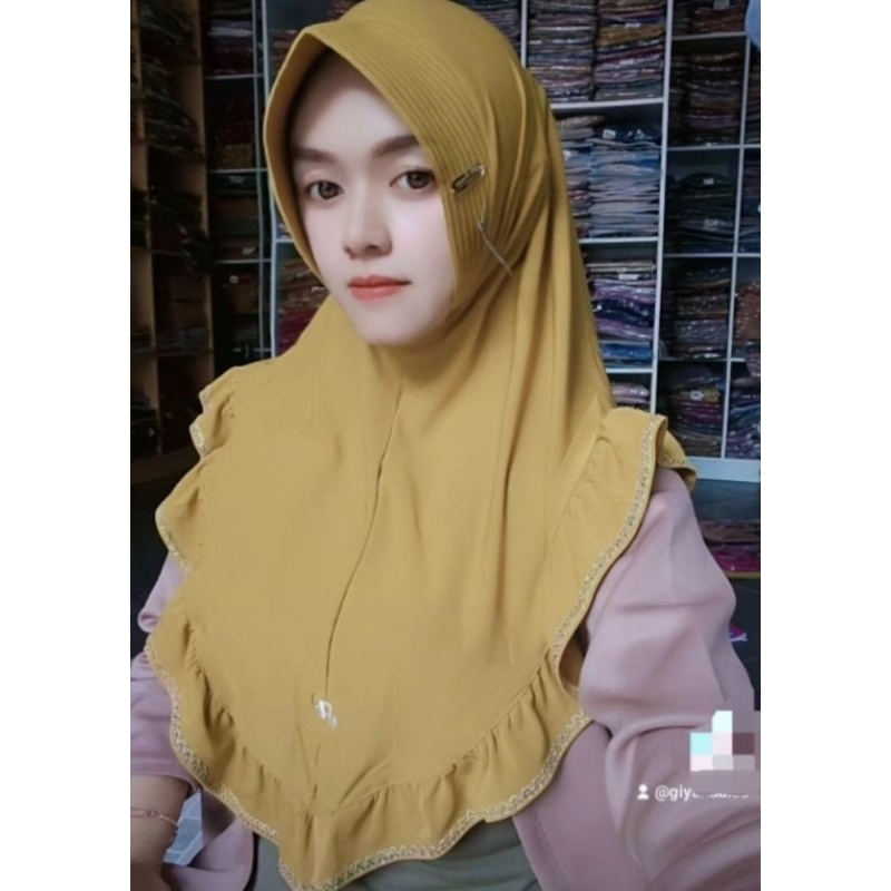 735 JILBAB AL FAEZYA REMPEL RENON JERSEY AIRIS/HIJAB AF ALFAEZYA ORI BY BUNYAMIN