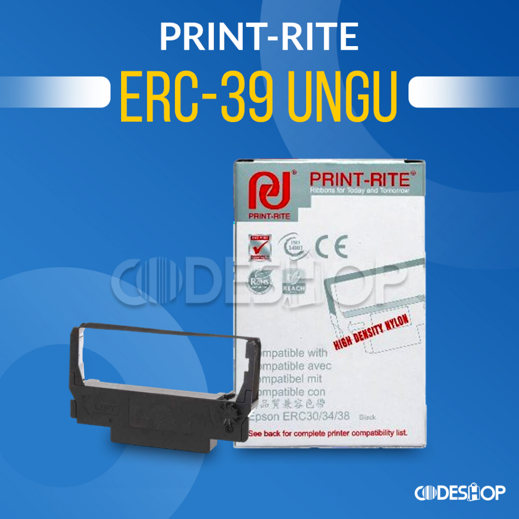 Pita Ribbon Cartridge Print-Rite ERC-39 - Tinta Ungu Dot Matrix BERKUALITAS