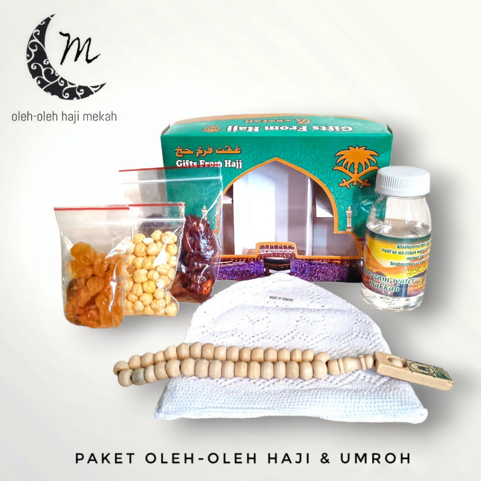 Paket oleh oleh haji dan umroh ekonomis pleus peci dan tasbih TERMURAH