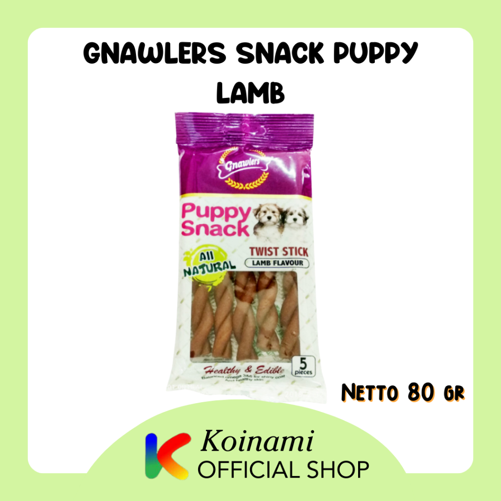 SNACK PUPPY  TWIST STICK  LAMB / SNACK ANJING GNAWLERS