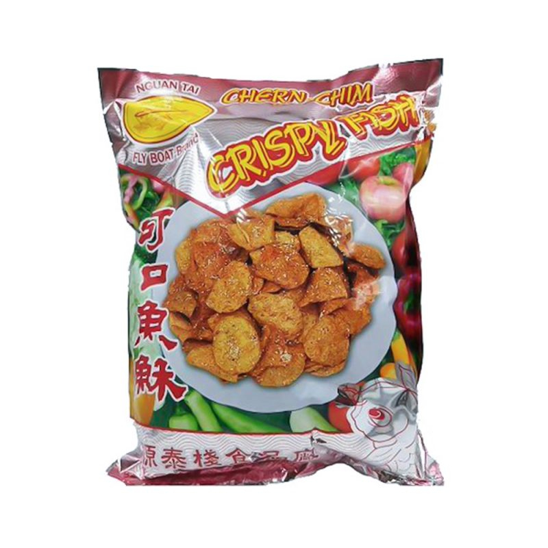 

Fly Boat Brand Crsipy Fish Snack Ikan Thailand Cemilan Sate Ikan Snek Ikan Juhi Crispy 130gram