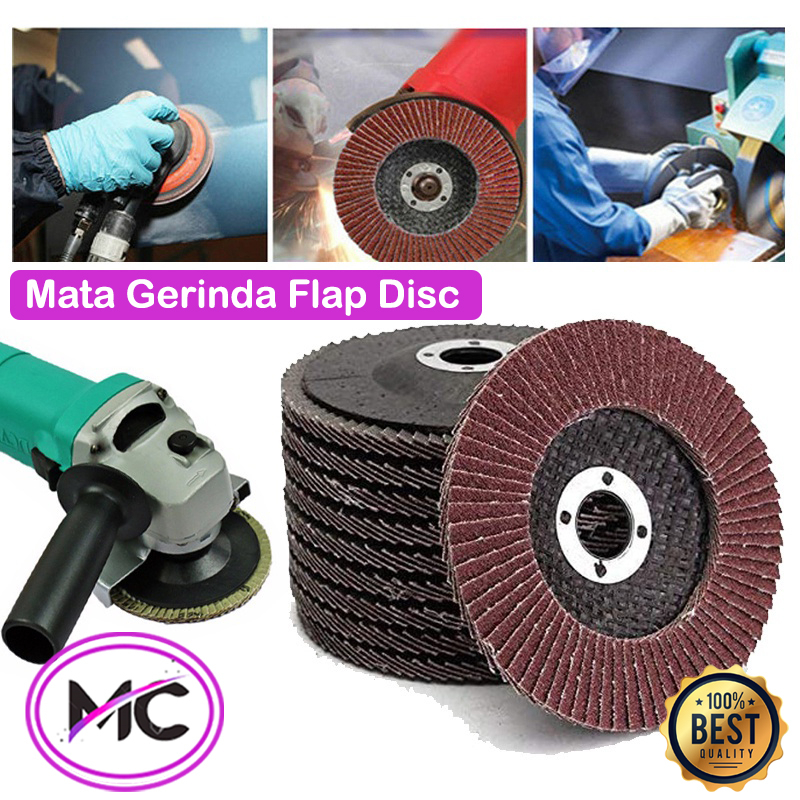 Mata Gerinda Amplas Susun 4 Inch Flap Disc Camel Original Gosok Karat
