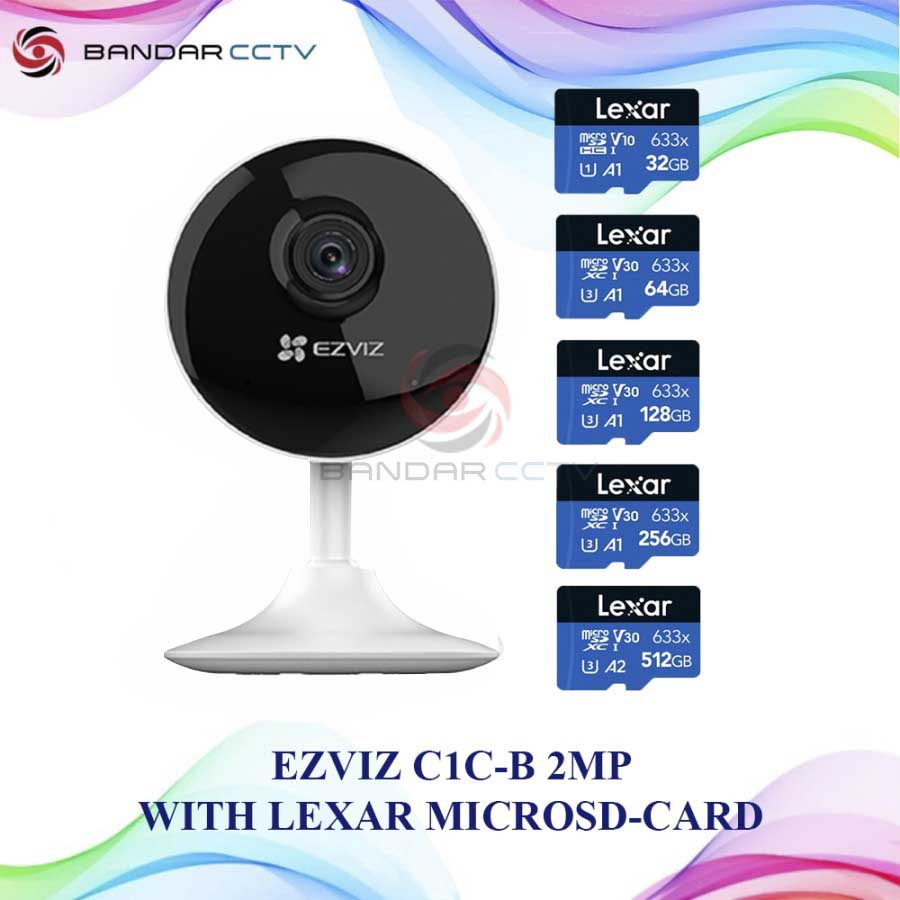 Ezviz C1C B 2MP Plus Memory Card lexar