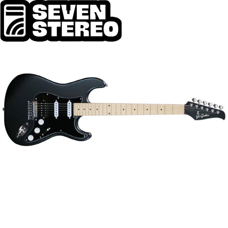 JS Guitar Stratocaster HSS Maple FB Black