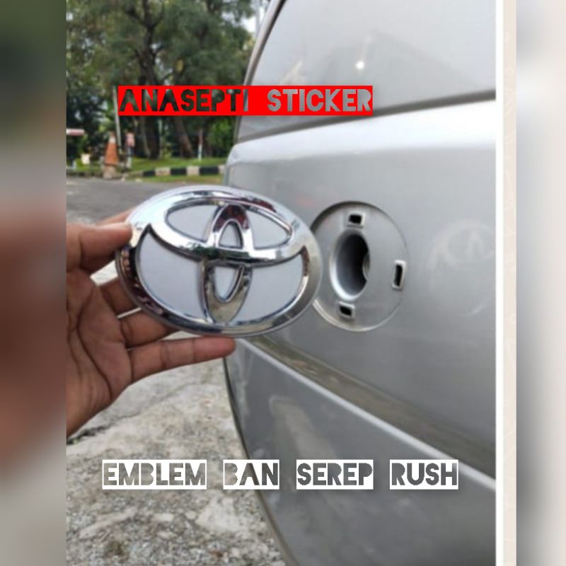 Emblem Logo Ban Serep Toyota Rush / Emblem logo Toyota Rush Ban Serep / Emblem Toyota Rush Ban serep